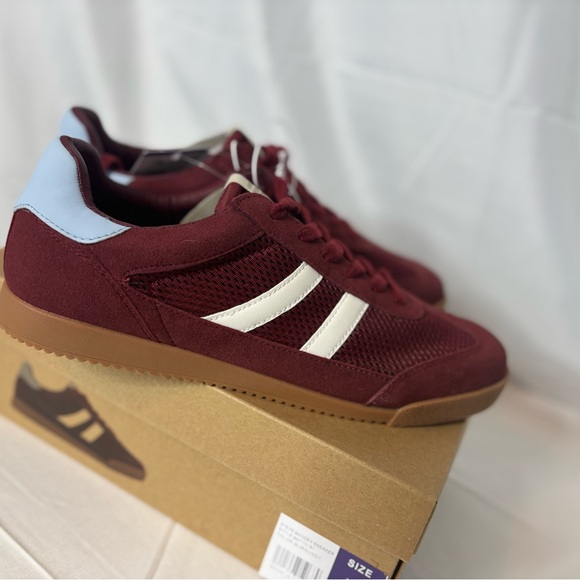 NWT-Steve Madden Hudsin Sneakers – Burgundy Retro, Women’s Size 11 - Picture 5 of 7